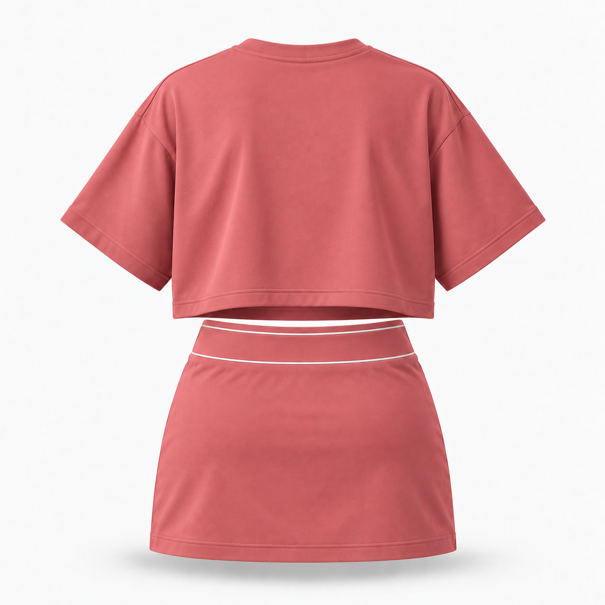 Ensemble Alo Crop Top & Jupe Femme - Rose