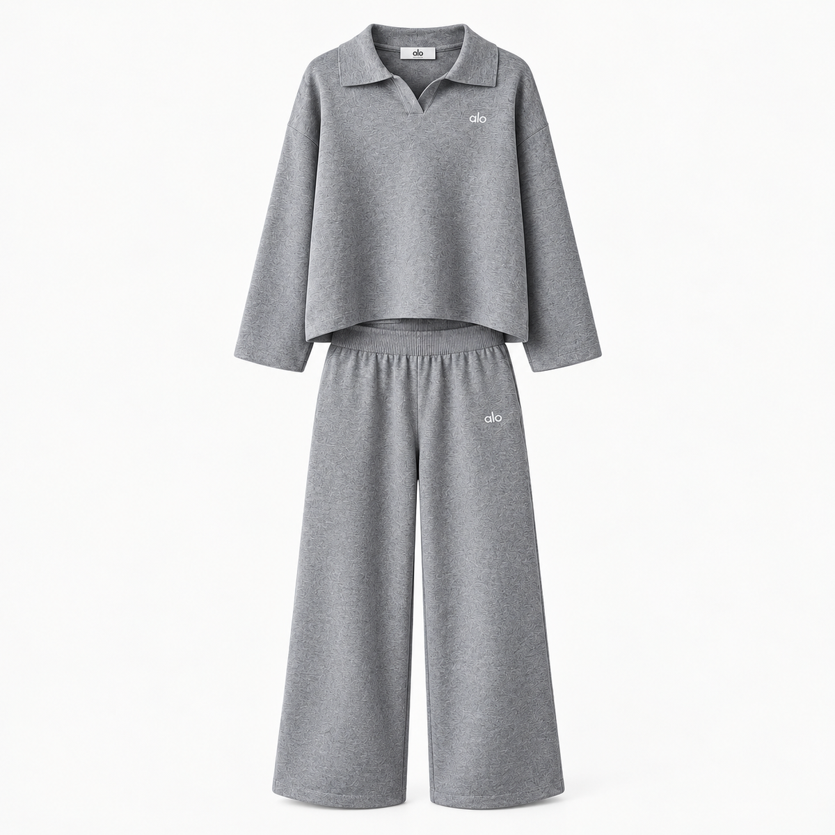 Ensemble Alo Col V - Gris Chiné