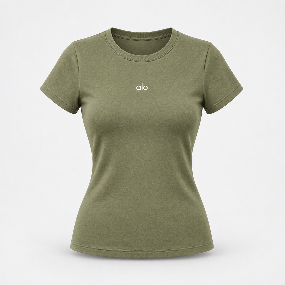 T-shirt Court Alo Femme - Kaki