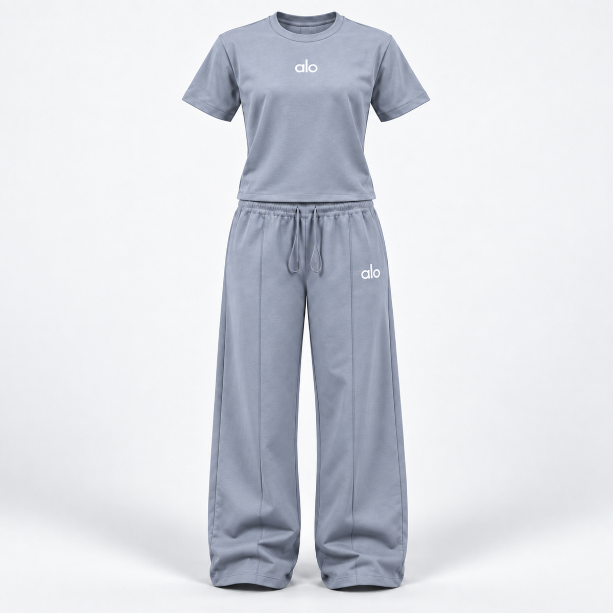 Ensemble T-shirt & Pantalon Alo Femme - Gris