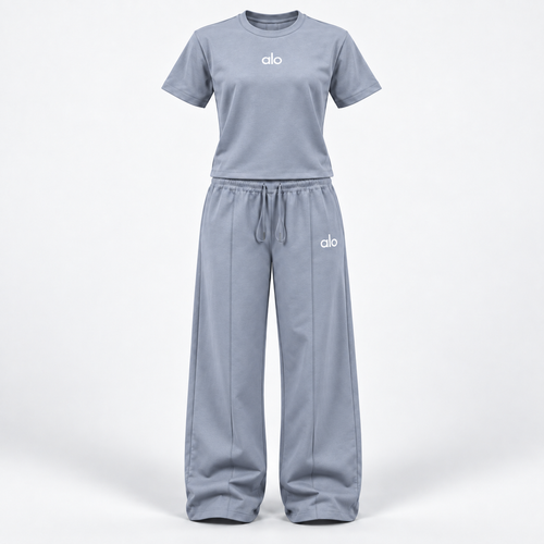 Ensemble T-shirt & Pantalon Alo Femme - Gris