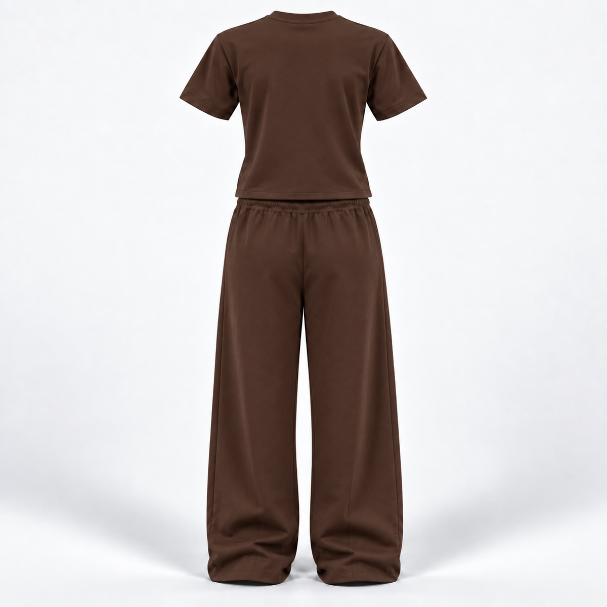 Ensemble T-shirt & Pantalon Alo Femme - Marron