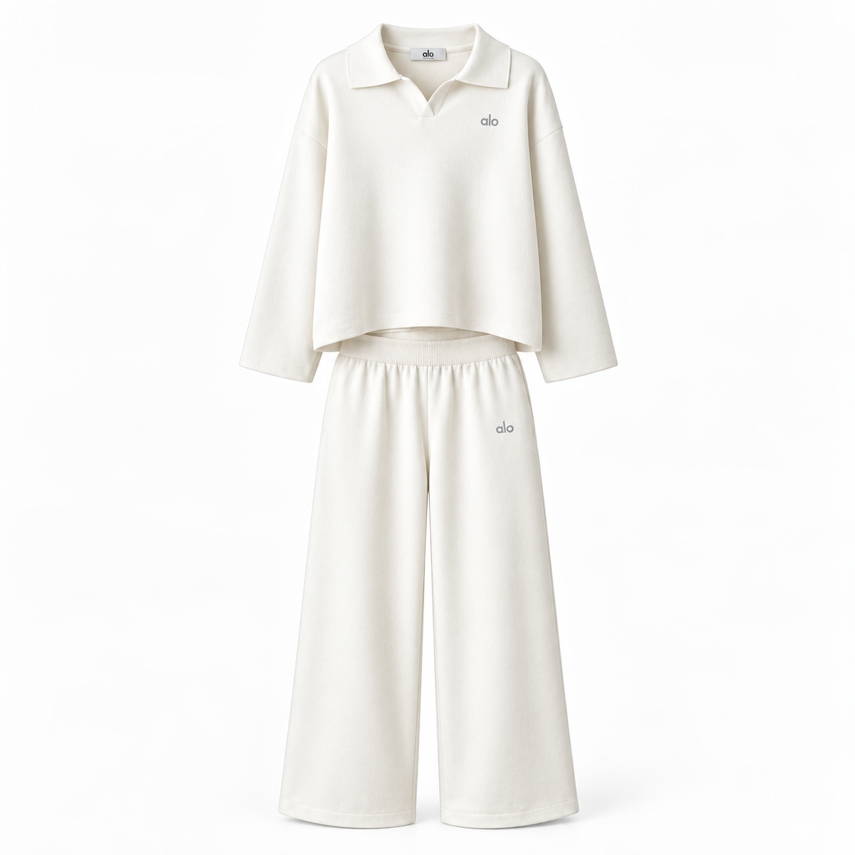 Ensemble Alo Col V - Blanc