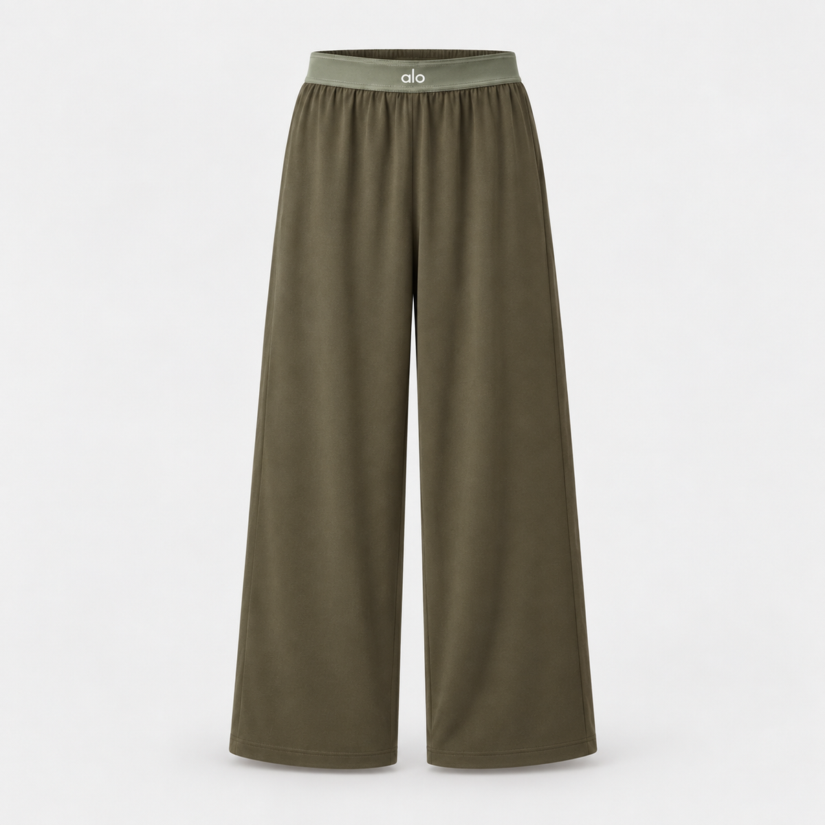 Pantalon Alo Taille Haute Femme - Kaki