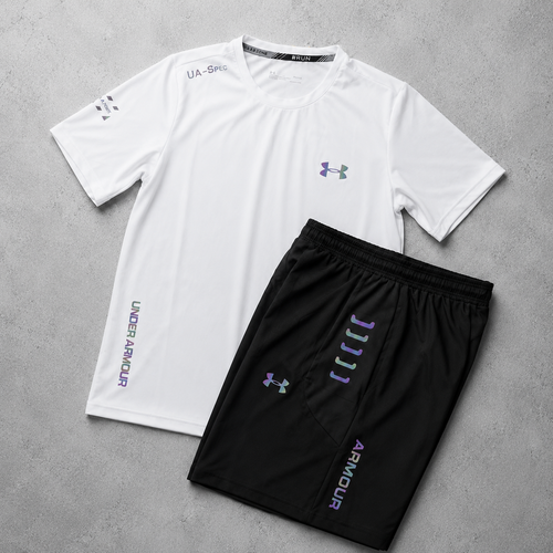 Ensemble Under Armour Blanc/Noir