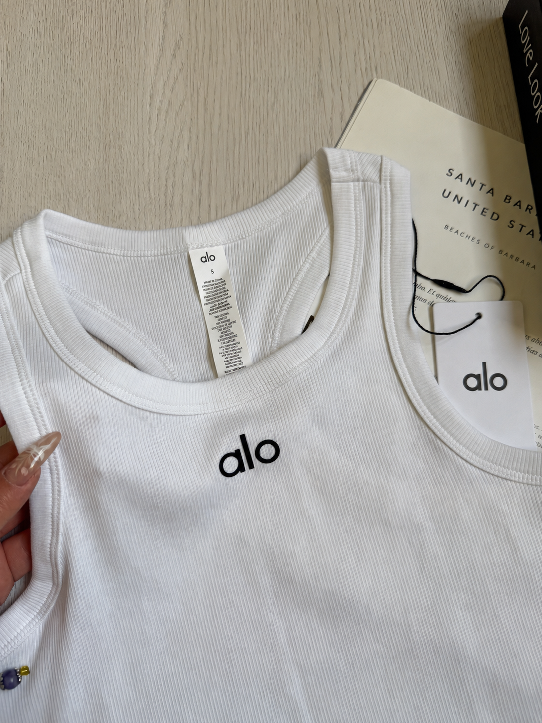Débardeur Crop Alo Femme - Blanc