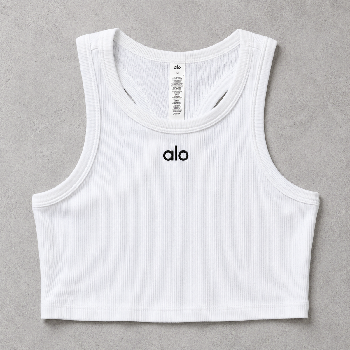 Débardeur Crop Alo Femme - Blanc