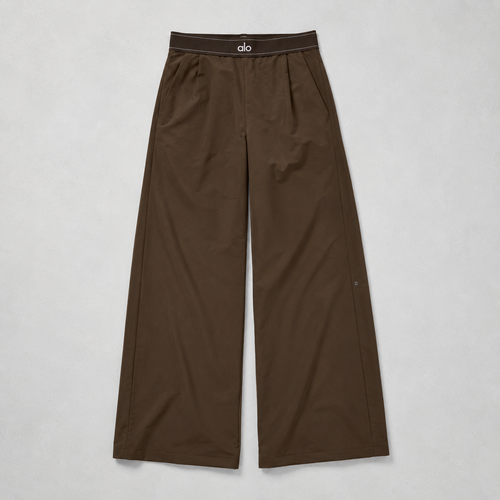Pantalon Alo Taille Haute Femme - Marron