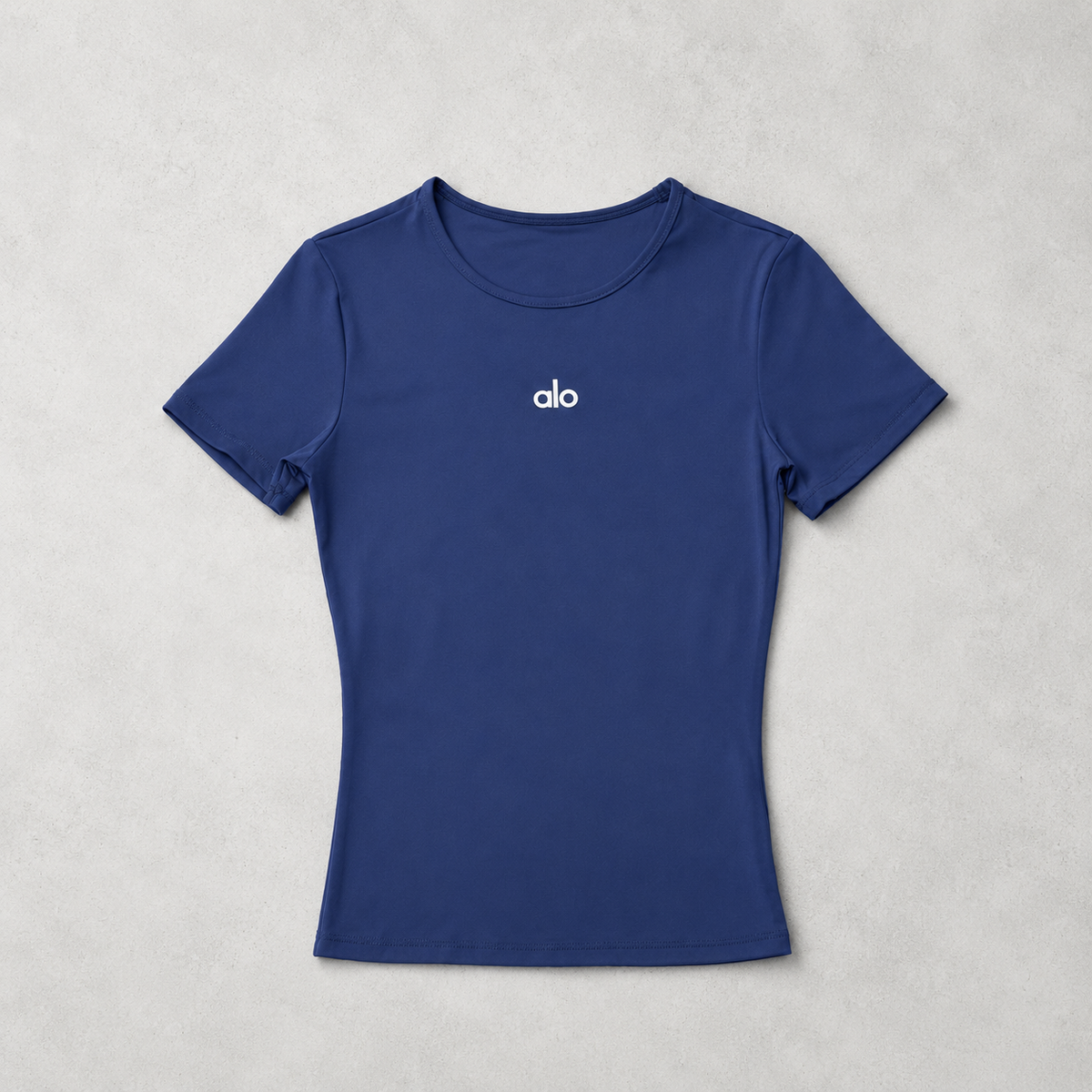 T-shirt Court Alo Femme - Bleu Marine