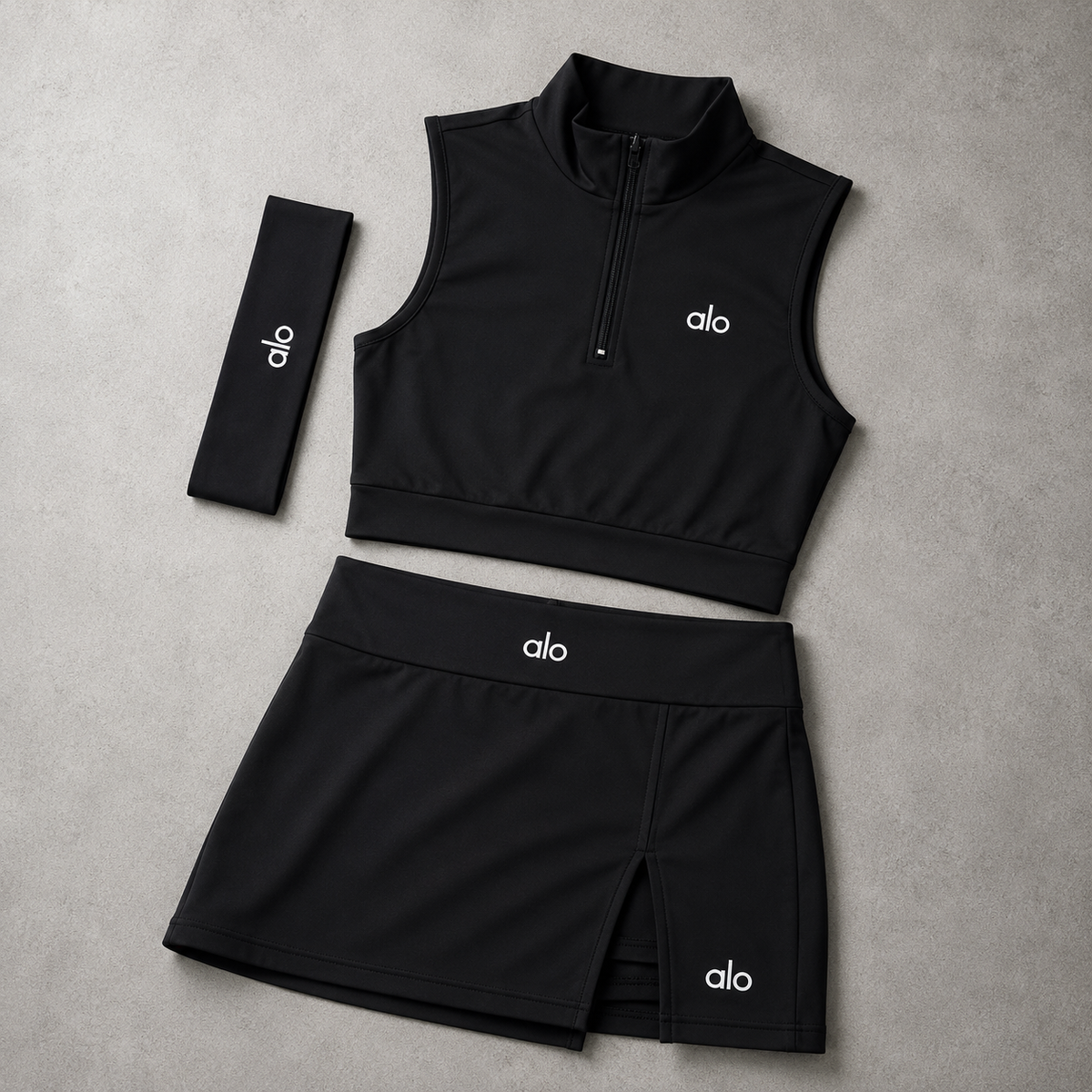 Ensemble Alo Skort Femme - Noir